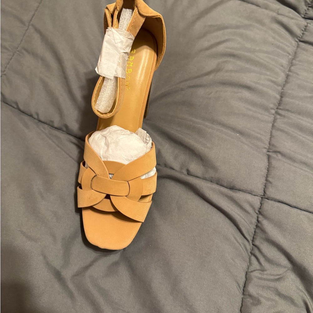 BAMBOO Tan Women's Heels